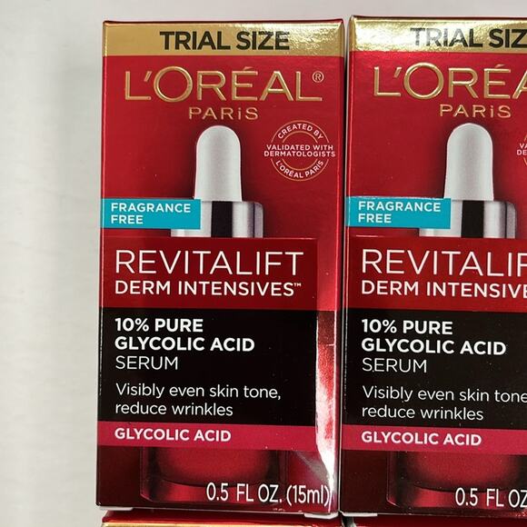 L'Oreal Paris Revitalift Derm Intensives Glycolic Serum 0.5 fl oz Lot of 4 - Picture 2 of 5